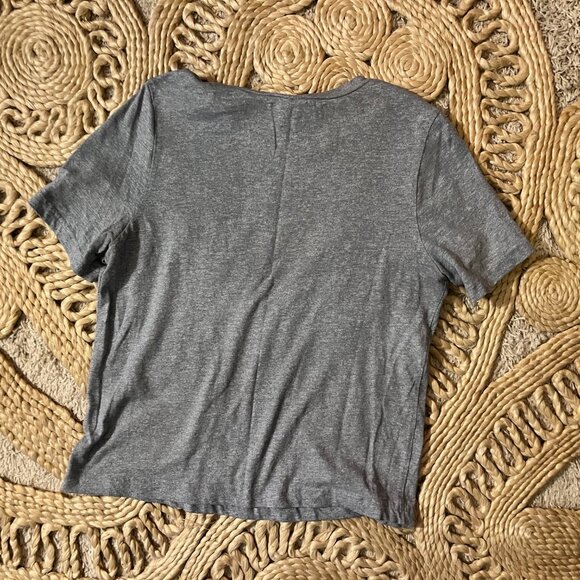 Anthropologie Blue Floral Applique Tee - Picture 3 of 4